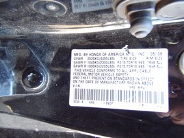 2008 HONDA ELEMENT LX BLACK 2.4L VTEC AT 4WD A18884